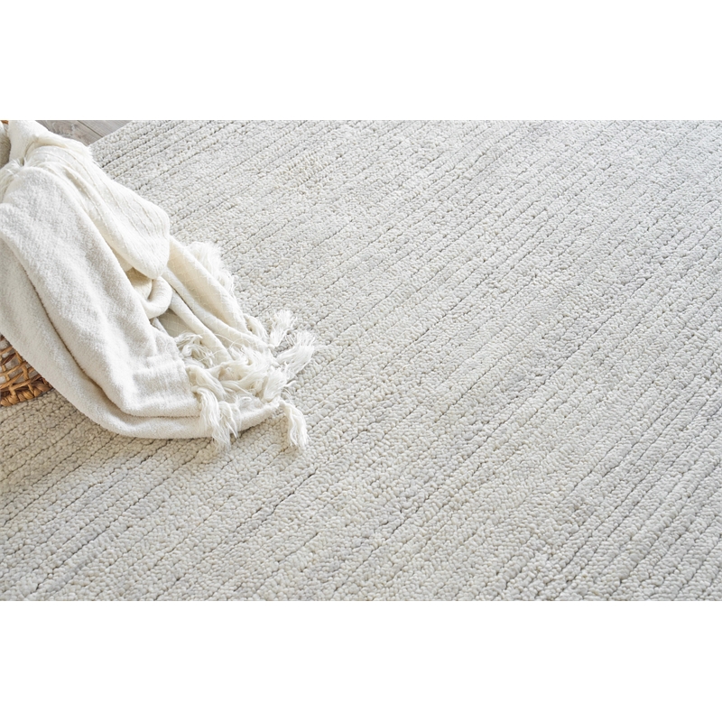 Urth Handloomed New Zealand Wool Silver 14'x18' Area Rug