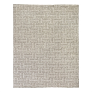 Ventura Handloomed Bamboo Silk Beige 6'x9' Area Rug