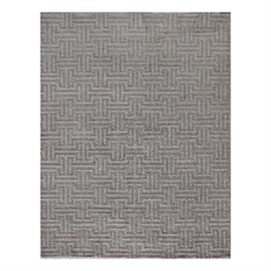 Ventura Handloomed Bamboo Silk Dark Taupe 12'x15' Area Rug