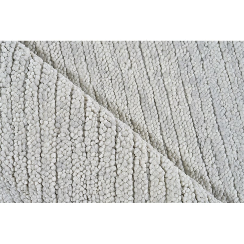 Urth Handloomed New Zealand Wool Silver 9'x12' Area Rug