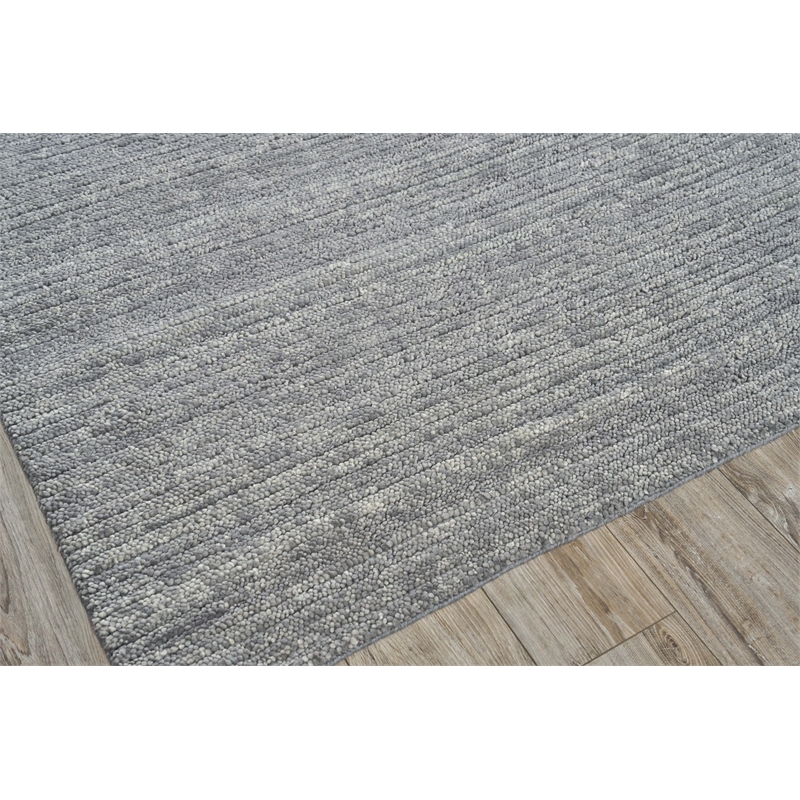 Urth Handloomed New Zealand Wool Gray 10'x14' Area Rug