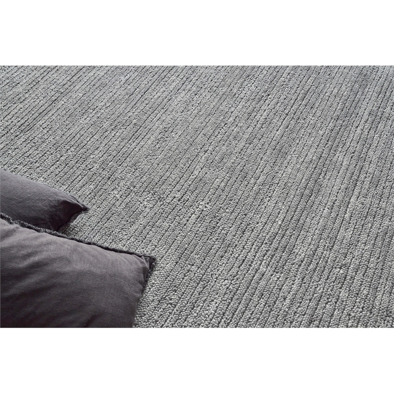 Urth Handloomed New Zealand Wool Gray 10'x14' Area Rug