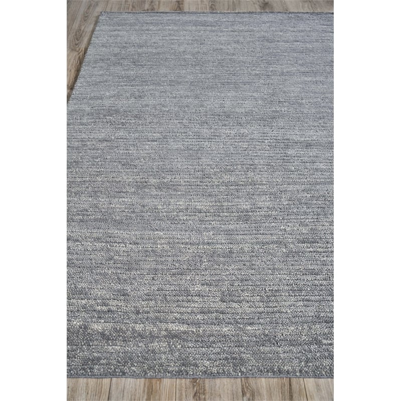 Urth Handloomed New Zealand Wool Gray 2'x3' Area Rug