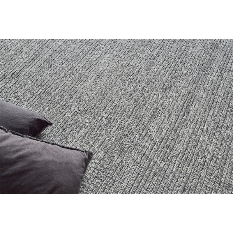 Urth Handloomed New Zealand Wool Gray 2'x3' Area Rug