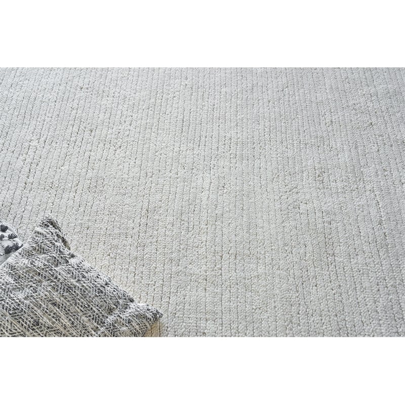 Urth Handloomed New Zealand Wool Cream 2'x3' Area Rug