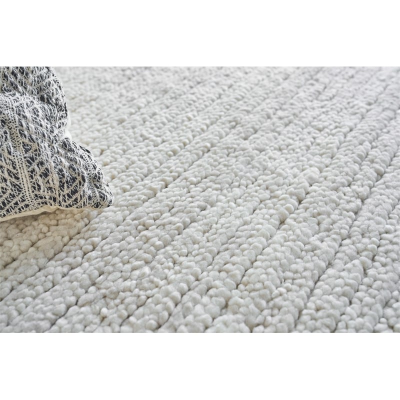 Urth Handloomed New Zealand Wool Cream 8'x10' Area Rug