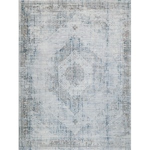 Vintage Looms Power Loom Polyester Beige/Blue 14'x18' Area Rug
