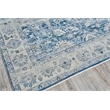 Vintage Looms Power Loom Polyester Blue/Beige 4'x12' Area Rug