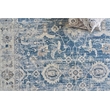 Vintage Looms Power Loom Polyester Blue/Beige 4'x12' Area Rug
