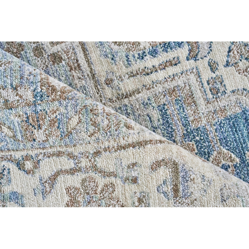 Vintage Looms Power Loom Polyester Blue/Beige 12'x15' Area Rug