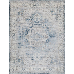 Vintage Looms Power Loom Polyester Blue/Beige 14'x18' Area Rug