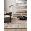 Vista Handloomed Wool/Bamboo Silk Beige 10'x14' Area Rug