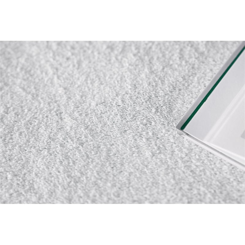 Velutto Modern Handloomed Silky Nylon White 8'x10' Area Rug