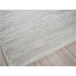 Velutto Modern Handloomed Silky Nylon Light Silver 2'x3' Area Rug