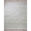 Velutto Modern Handloomed Silky Nylon Light Silver 2'x3' Area Rug