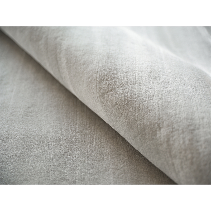 Velutto Modern Handloomed Silky Nylon Light Silver 2'x3' Area Rug