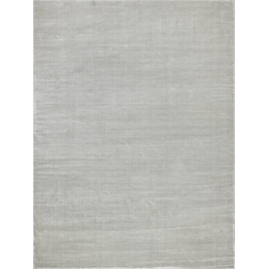 Velutto Modern Handloomed Silky Nylon Light Silver 8'x10' Area Rug