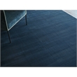 Velutto Modern Handloomed Silky Nylon Navy 2'x3' Area Rug