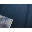 Velutto Modern Handloomed Silky Nylon Navy 2'x3' Area Rug