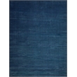 Velutto Modern Handloomed Silky Nylon Navy 2'x3' Area Rug
