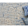Vista Handloomed Wool/Bamboo Silk Gray/Blue 8'x10' Area Rug