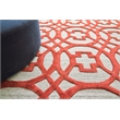 Windsor Handloomed Wool/Bamboo Silk Rust/Gray 12'x15' Area Rug