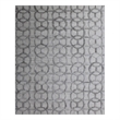 Windsor Handloomed Wool/Bamboo Silk Silver 8'x10' Area Rug