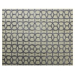 Windsor Handloomed Wool/Bamboo Silk Blue/Beige 8'x10' Area Rug