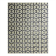 Windsor Handloomed Wool/Bamboo Silk Blue/Beige 8'x10' Area Rug