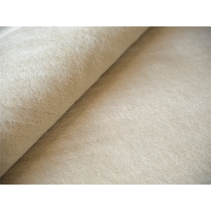 Velutto Modern Handloomed Silky Nylon Light Beige 2'x3' Area Rug