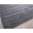 Velutto Modern Handloomed Silky Nylon Gray 2'x3' Area Rug