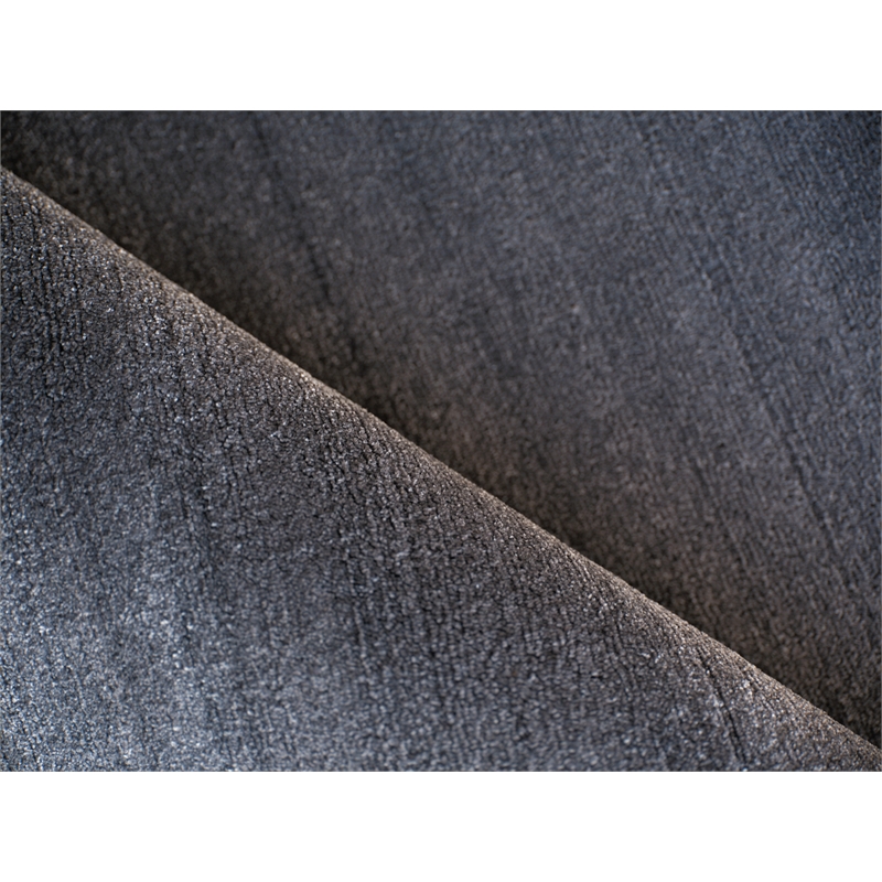 Velutto Modern Handloomed Silky Nylon Gray 2'x3' Area Rug