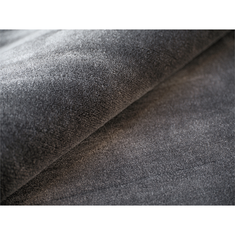 Velutto Modern Handloomed Silky Nylon Gray 2'x3' Area Rug