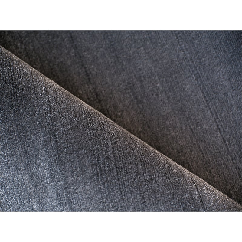 Velutto Modern Handloomed Silky Nylon Gray 6'x9' Area Rug