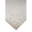 Velvet Hand-Knotted Silk Ivory/Silver 3'x9'6