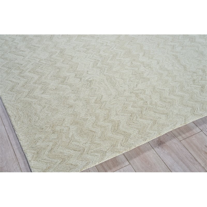 Veneta Hand-Tufted New Zealand Wool Beige 2'x3' Area Rug