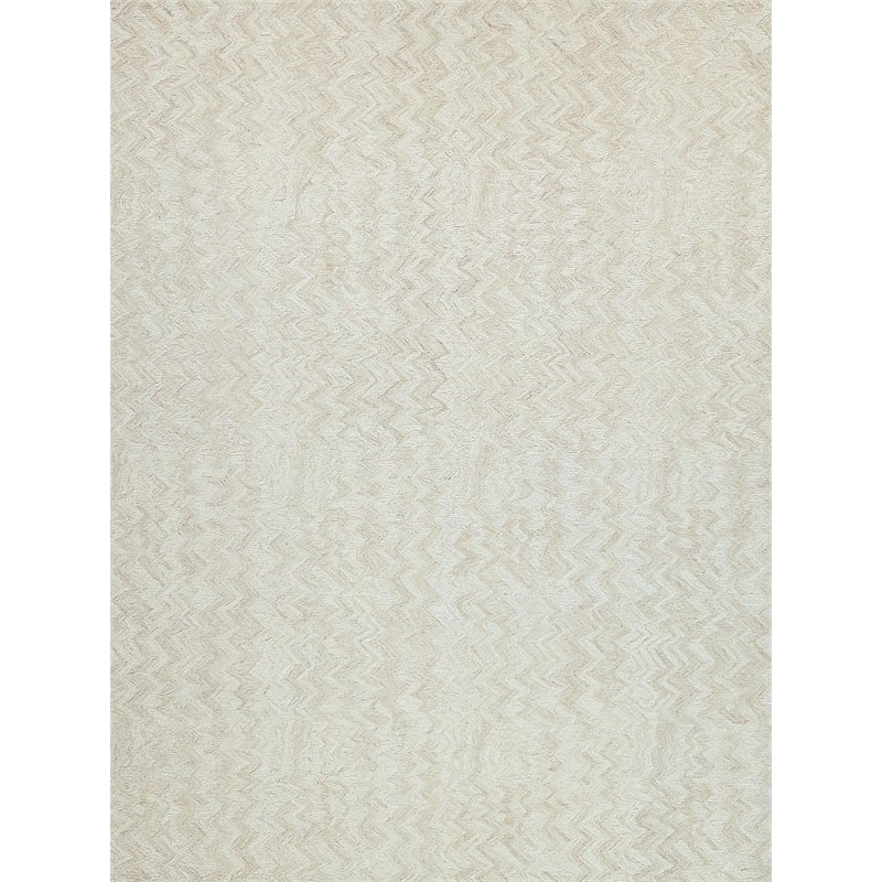 Veneta Hand-Tufted New Zealand Wool Beige 2'x3' Area Rug