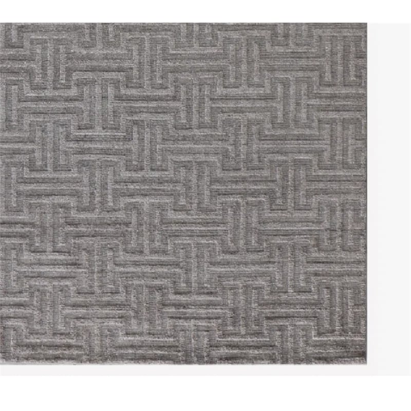 Ventura Handloomed Bamboo Silk Dark Taupe 6'x9' Area Rug