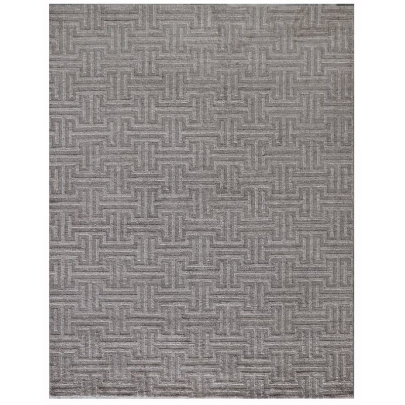 Ventura Handloomed Bamboo Silk Dark Taupe 6'x9' Area Rug