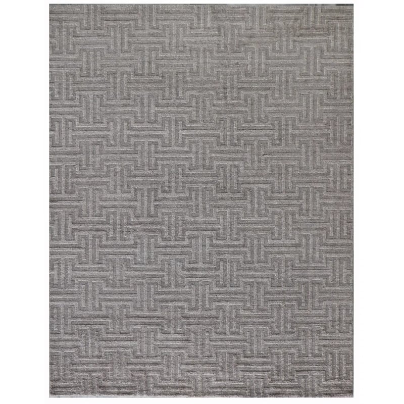 Ventura Handloomed Bamboo Silk Dark Taupe 6'x9' Area Rug