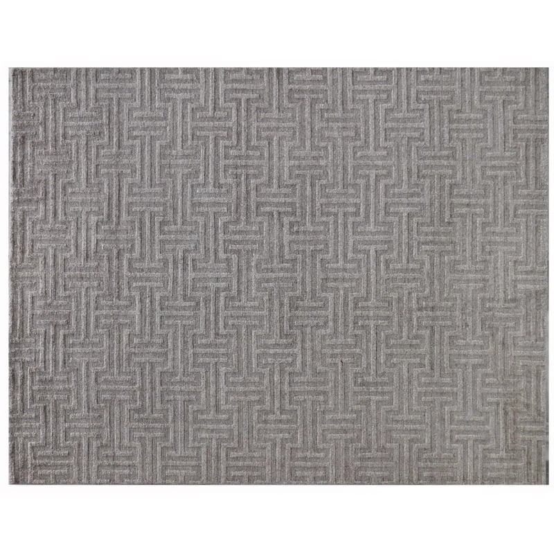 Ventura Handloomed Bamboo Silk Dark Taupe 6'x9' Area Rug