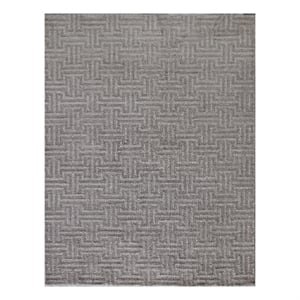 Ventura Handloomed Bamboo Silk Dark Taupe 6'x9' Area Rug
