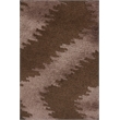 Vero Hand-Knotted Wool/Bamboo Silk Chocolate 8'x10' Area Rug