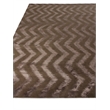 Vero Hand-Knotted Wool/Bamboo Silk Chocolate 8'x10' Area Rug
