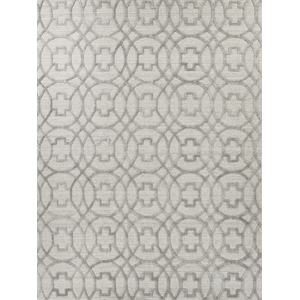 Windsor Handloomed Wool/Bamboo Silk Light Silver 14'x18' Area Rug