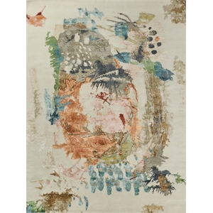 Vibrance Hand-Knotted Wool/Bamboo Silk Pink/Peach/Multi 8'x10' Area Rug