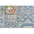 Vintage Looms Power Loom Polyester Light Blue/Blue 2'x3' Area Rug