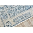 Vintage Looms Power Loom Polyester Light Blue/Blue 4'x6' Area Rug