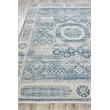 Vintage Looms Power Loom Polyester Light Blue/Blue 4'x6' Area Rug
