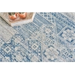 Vintage Looms Power Loom Polyester Light Blue/Blue 9'x12' Area Rug